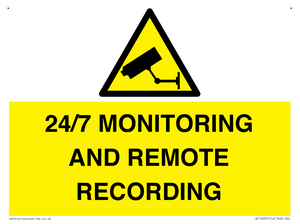 24/7 MONITORING AND REMOTE RECORDING